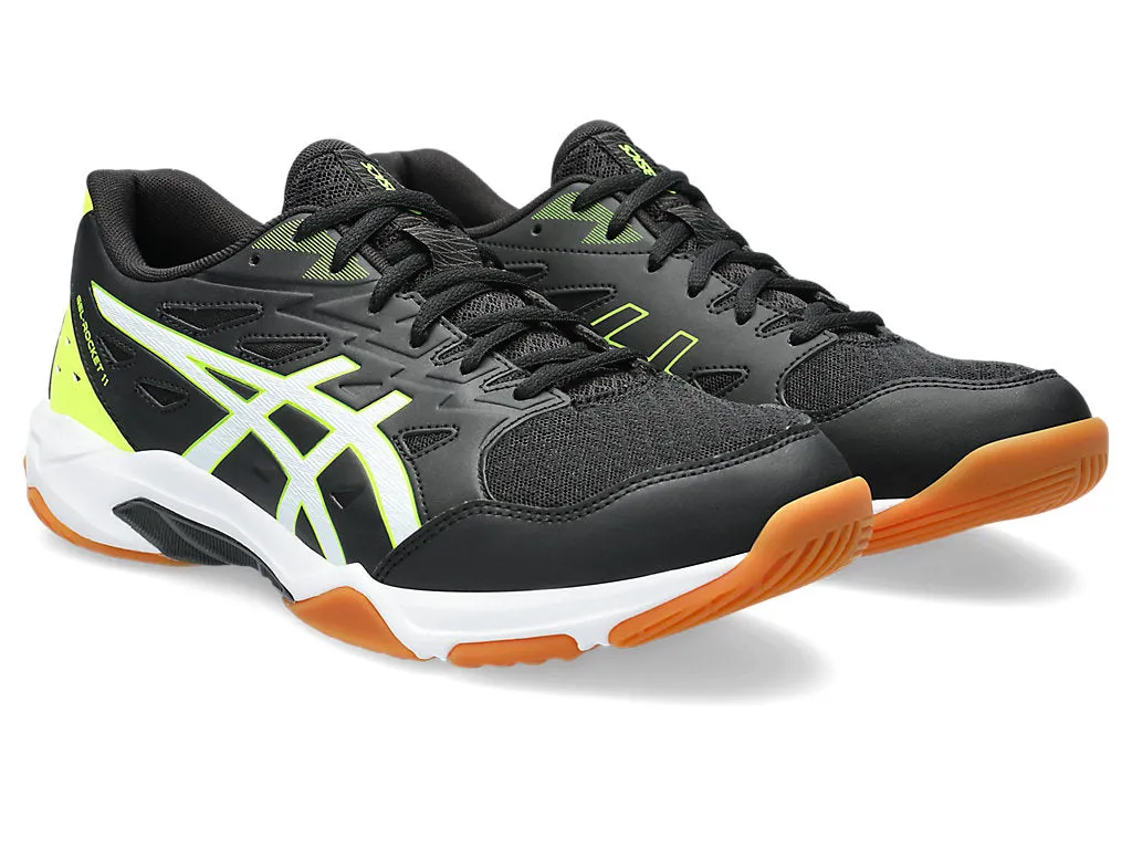 new color - Asics Gel-Rocket 11 Men's Court Shoes, Black / White