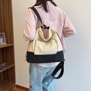 New Korean Style Simple All-Match Backpack Outdoor Leisure Commute Backpack College Artistic Style Large Capacity Shoulder Bag