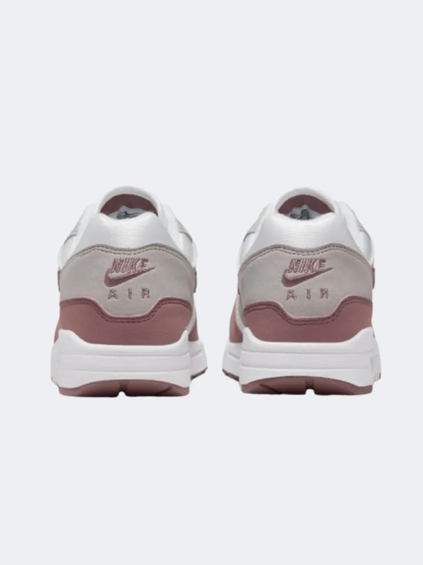 Nike Air Max 1 Women Lifestyle Shoes White/Iron/Mauve