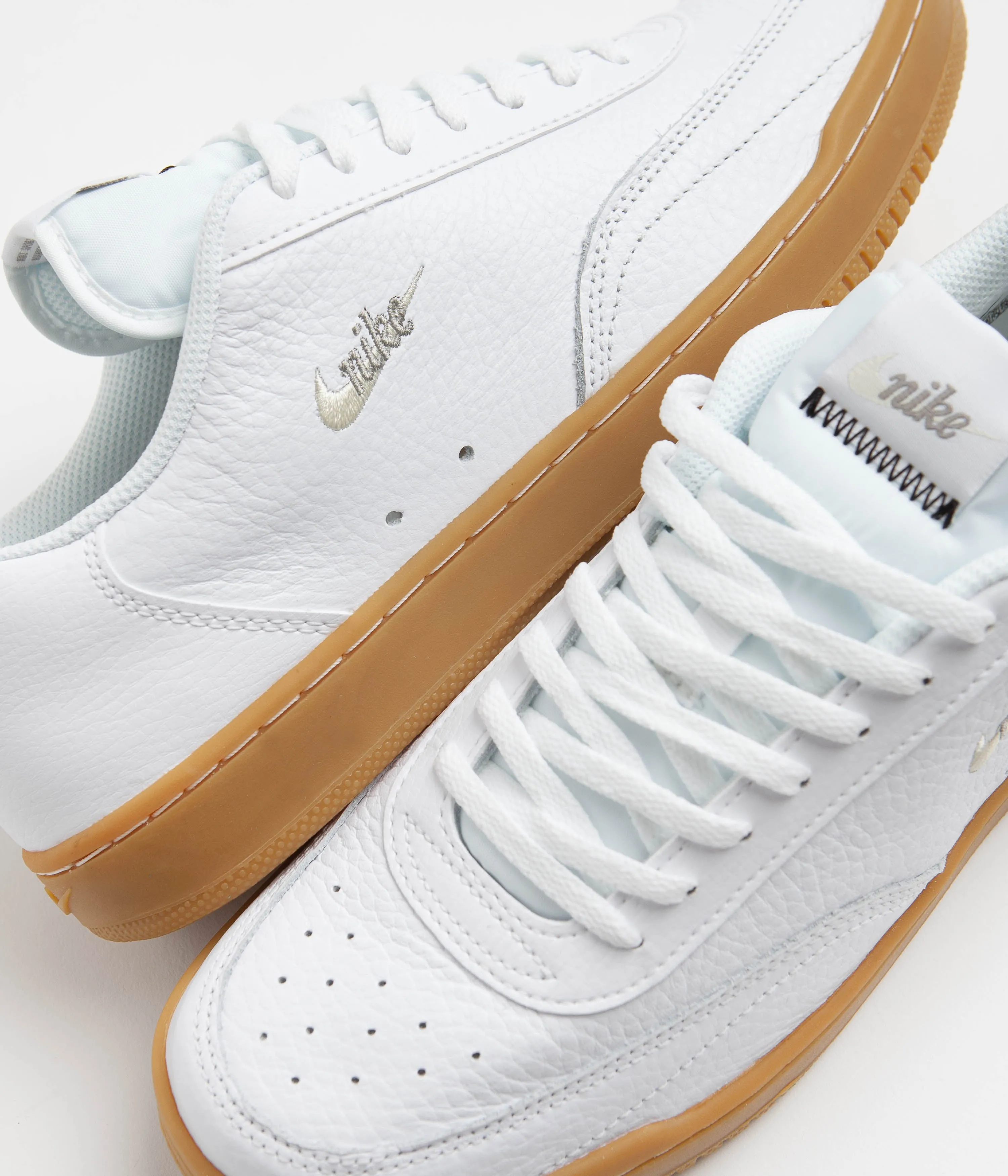 Nike Court Vintage Premium Shoes - White / Fossil - Enigma Stone