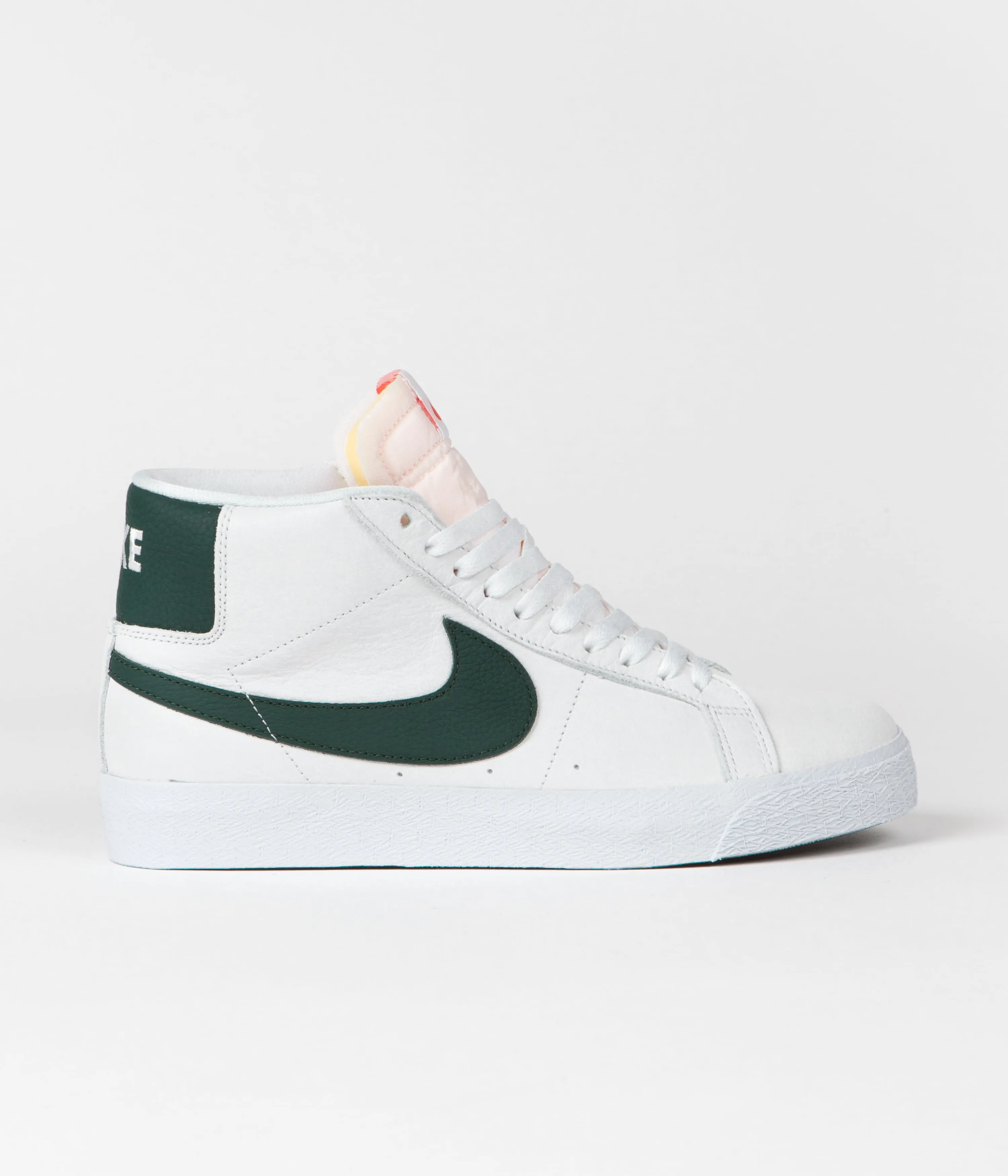 Nike SB Blazer Mid Orange Label Shoes - White / Pro Green - White - Pro Green