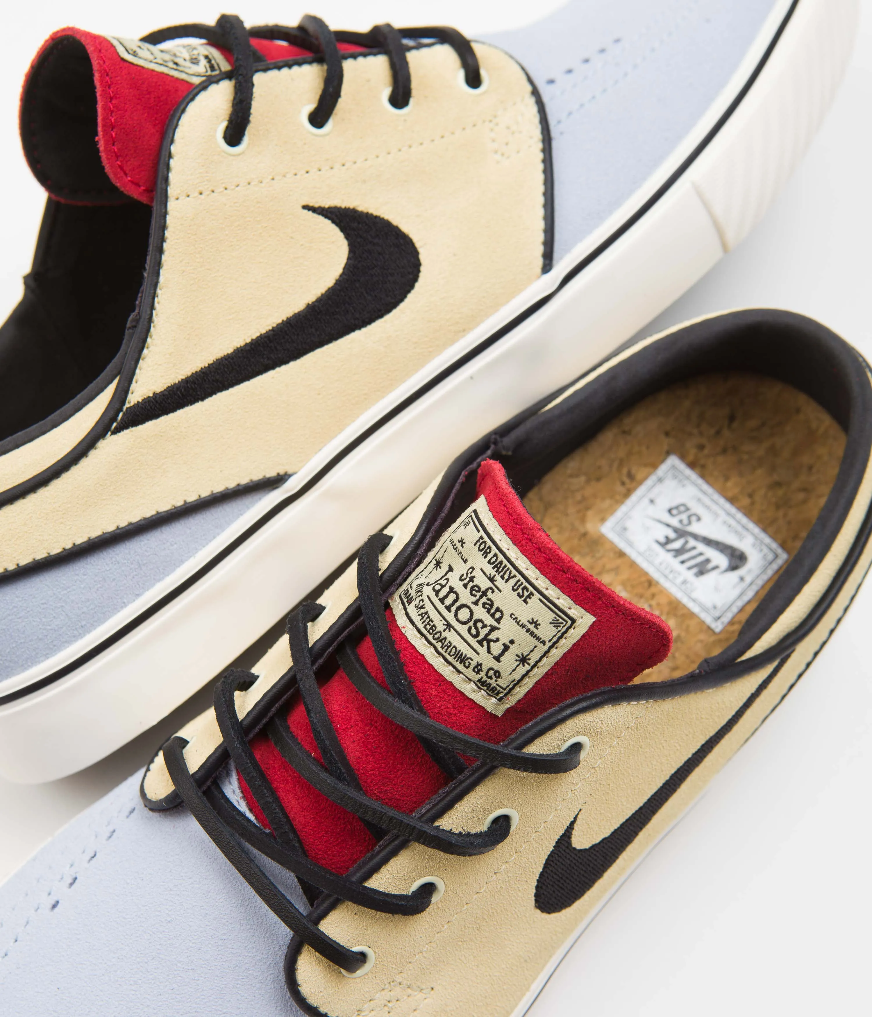 Nike SB Janoski OG  Shoes - Alabaster / Alabaster - Chile Red