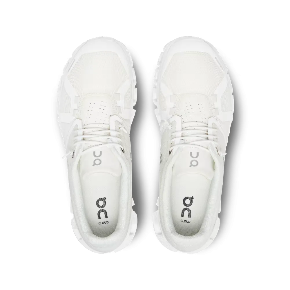 On Running Women's Cloud 5 Shoes - Undyed White / White