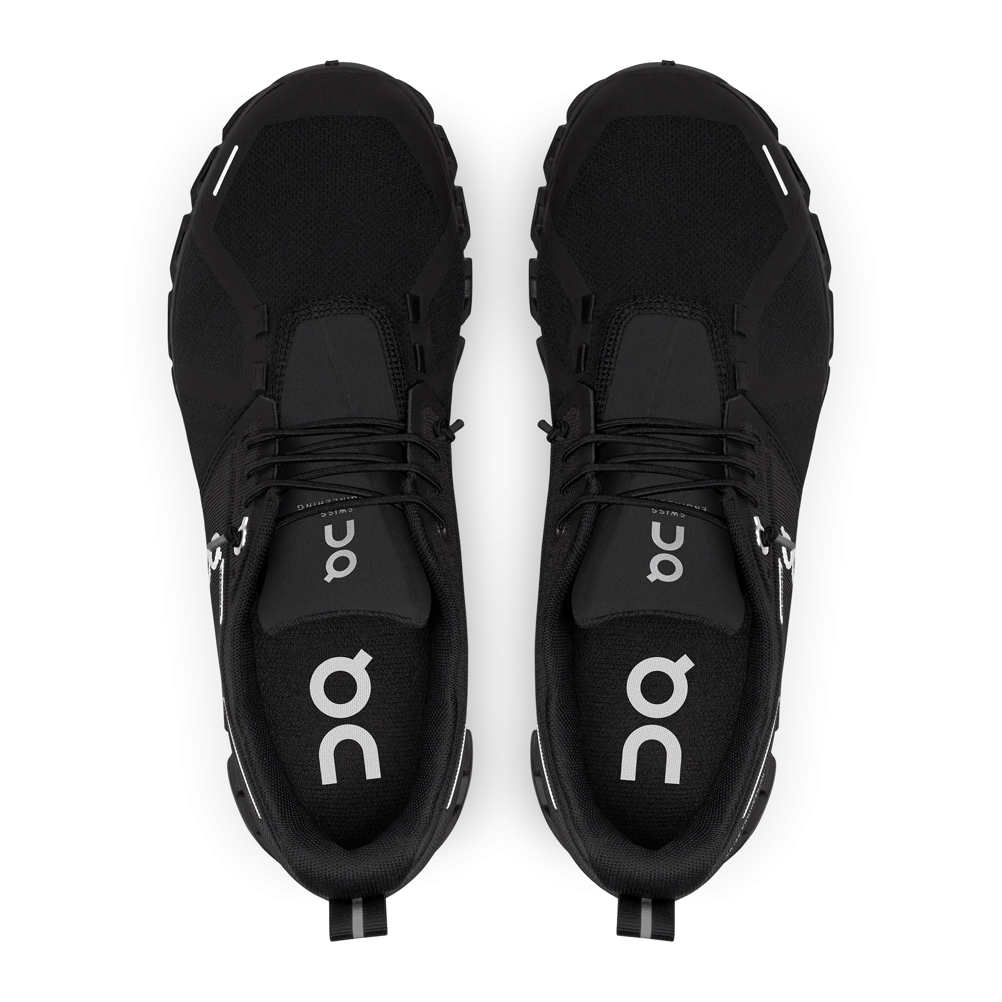 On Running Women's Cloud 5 Waterproof Shoe in All Black