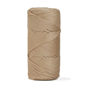 Outdoor 2 mm Macrame Braided Cord – Khaki Color