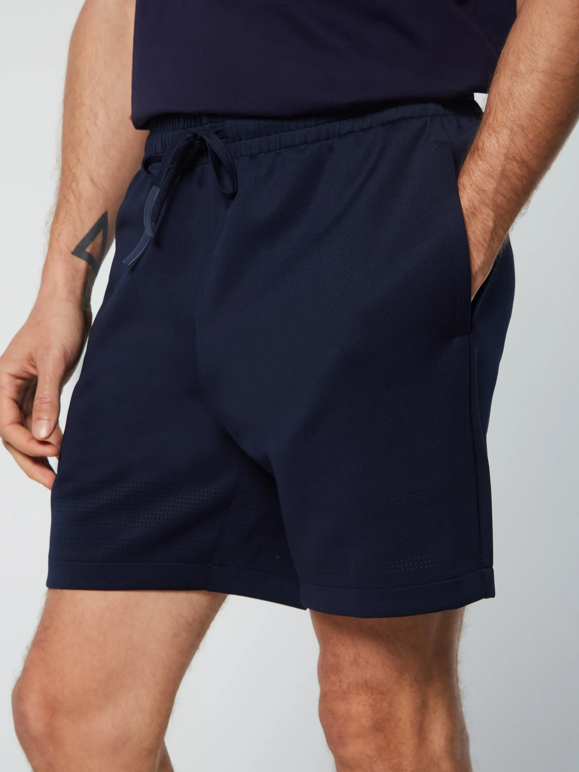 Perforata Short- Maritime Blue