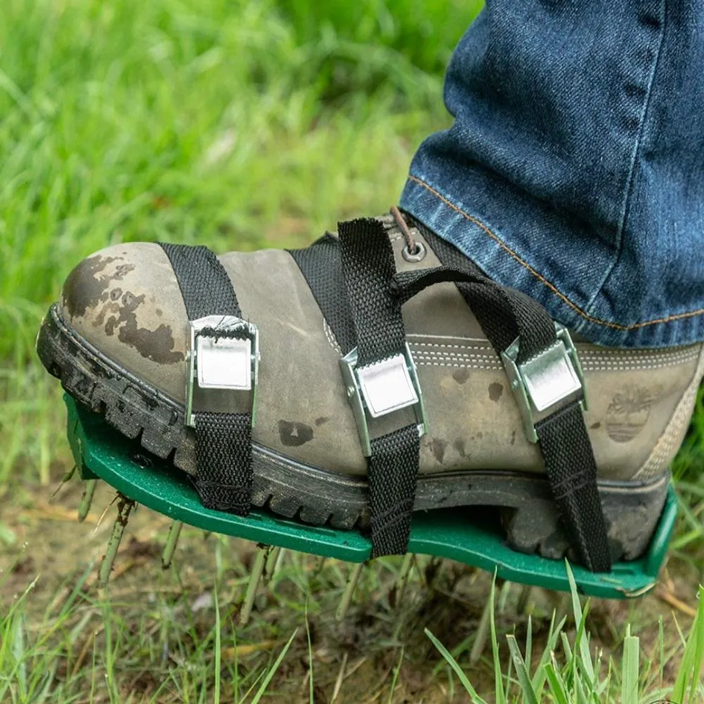 Premium Manual Lawn Spike Aerator Shoes