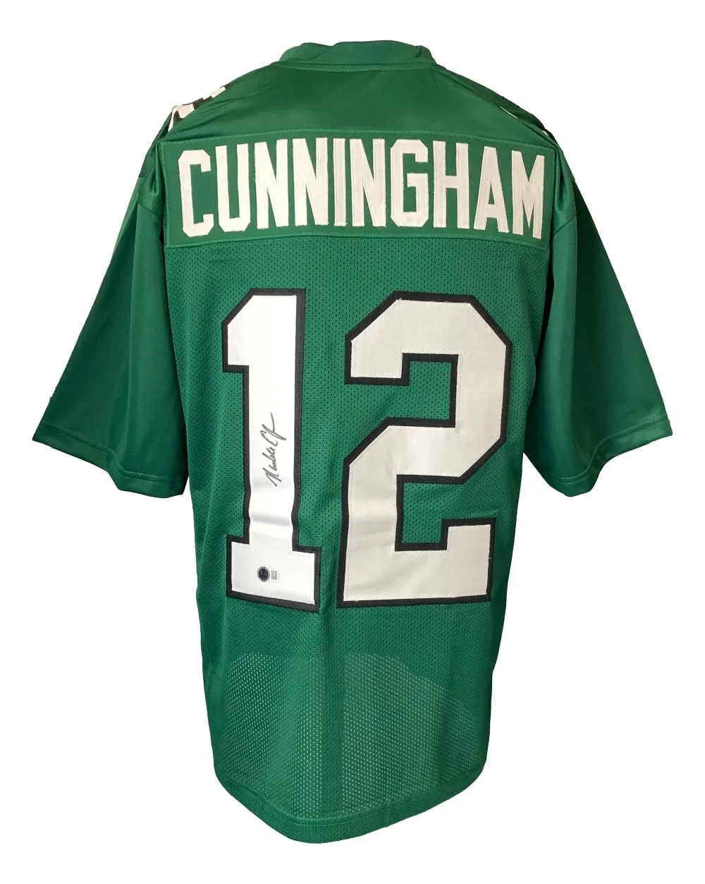 Randall Cunningham Philadelphia Signed Kelly Green Football Jersey BAS