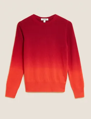 Red Cashmere Ombre Jumper