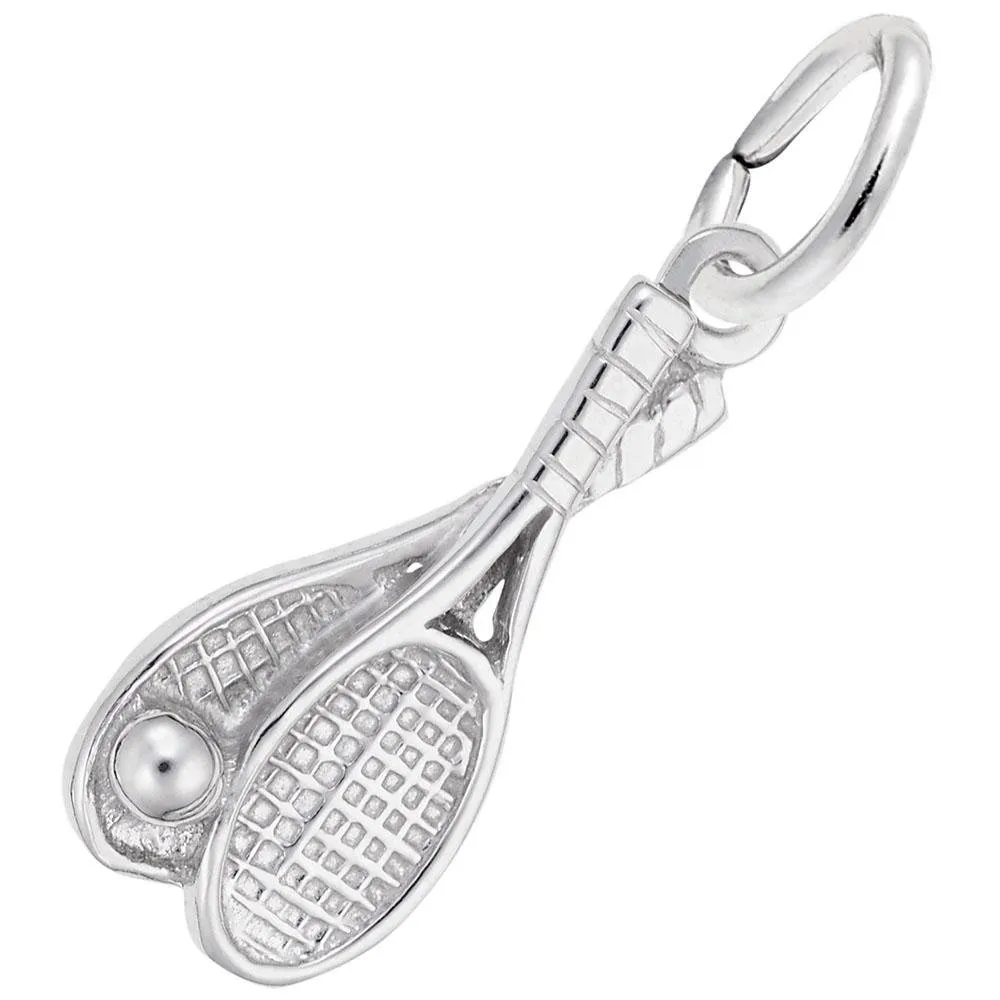 Rembrandt Charms - Tennis Racquet Pair Charm - 2308