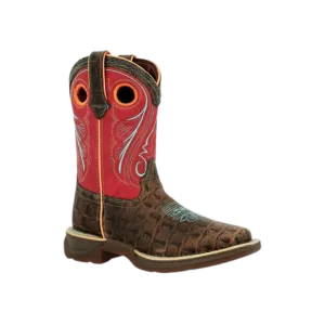 Rocky Men's Lil' Rebel By Durango® Little Kids Gator Emboss Western Boots