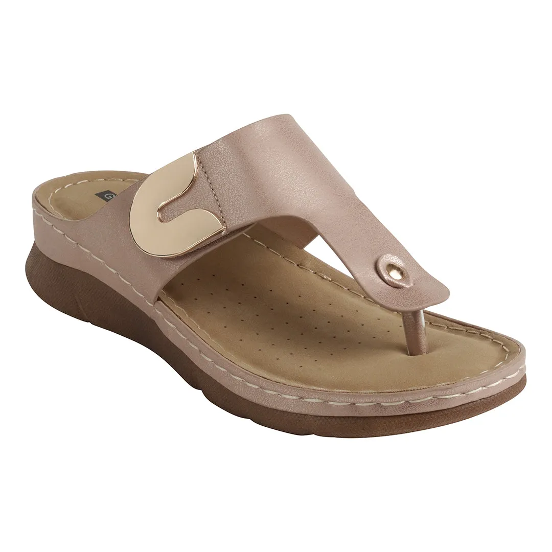 Sam Blush Thong Flat Sandals