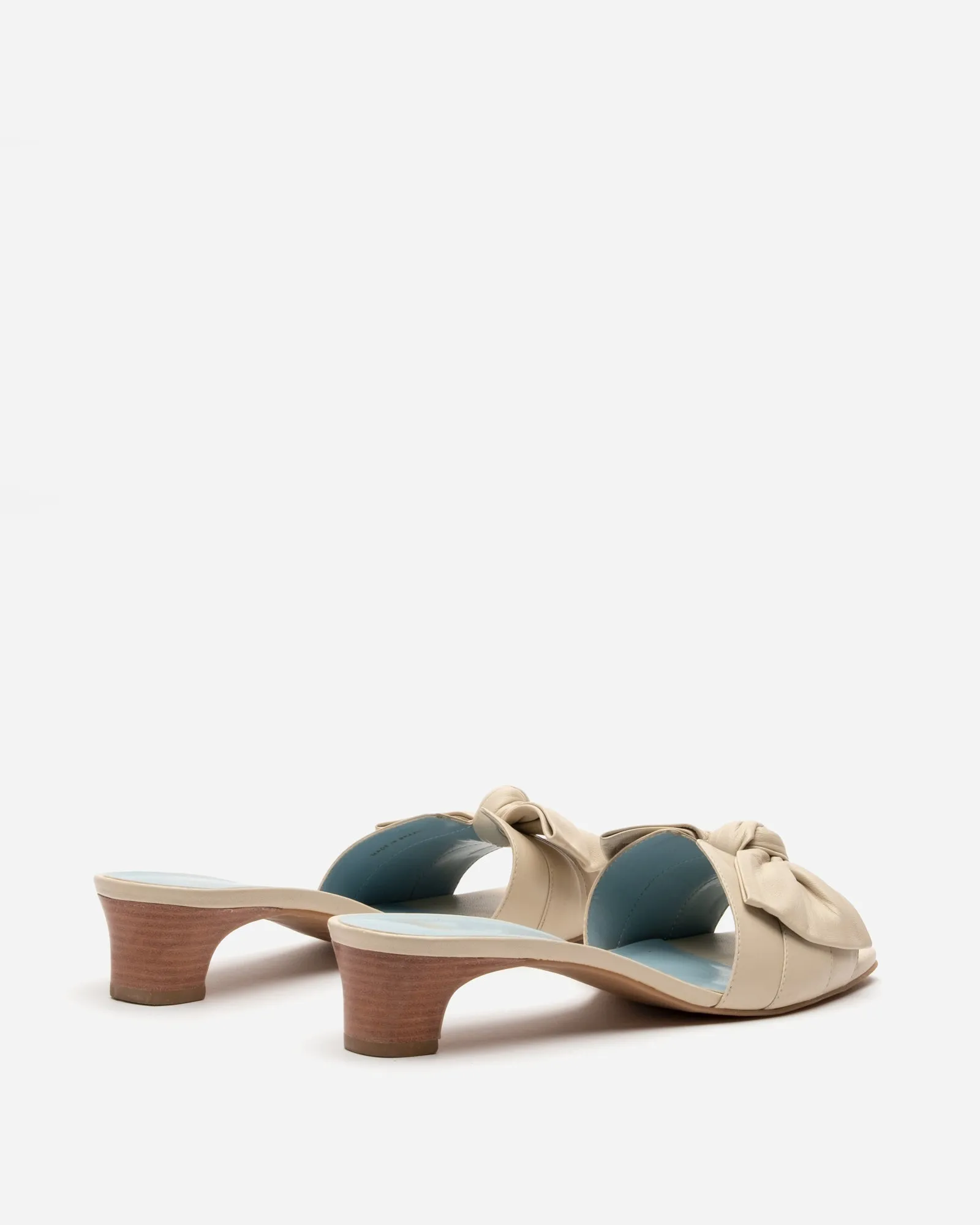 Sandy Slide Heel Soft Glove Nappa Oyster