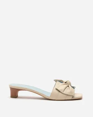 Sandy Slide Heel Soft Glove Nappa Oyster