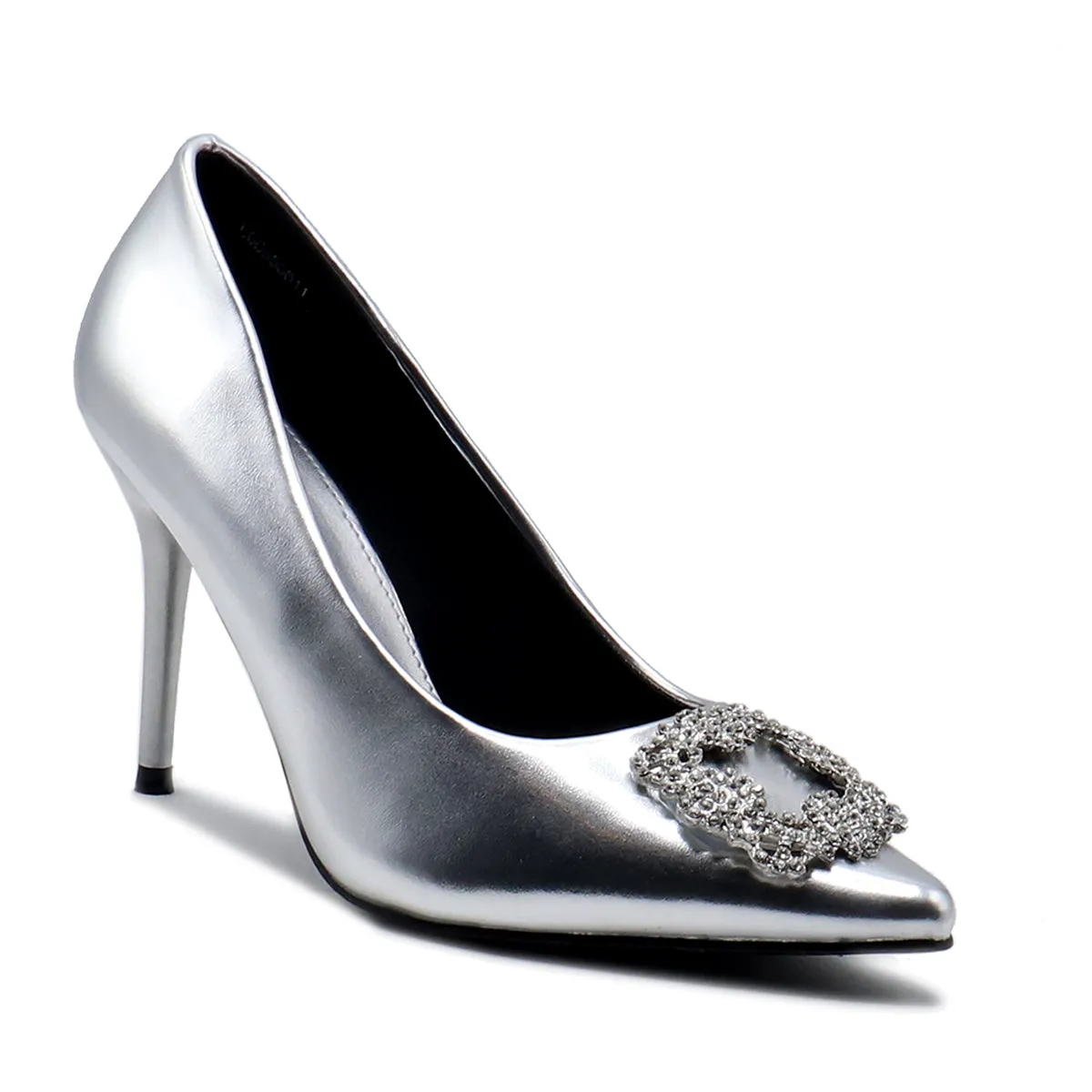 Silver Formal Court Shoes L00850011