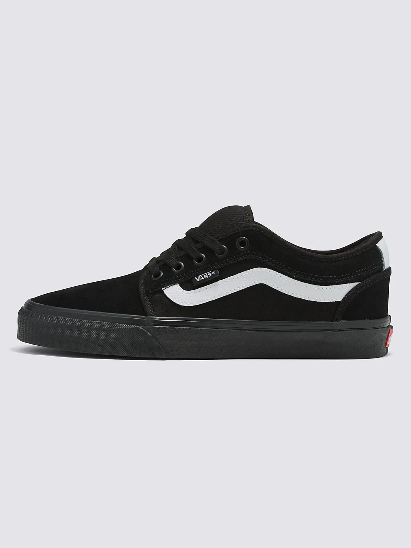 Skate Chukka Low Sidestripe Black/Black/White Shoes