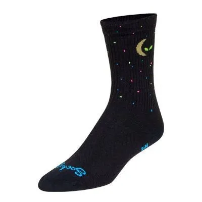 SockGuy Lunalien 6" Crew Bike Sock