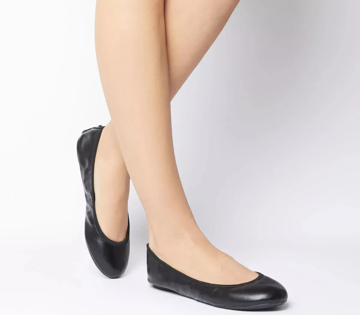 SOPHIA Ballet Flat Shoes - Black