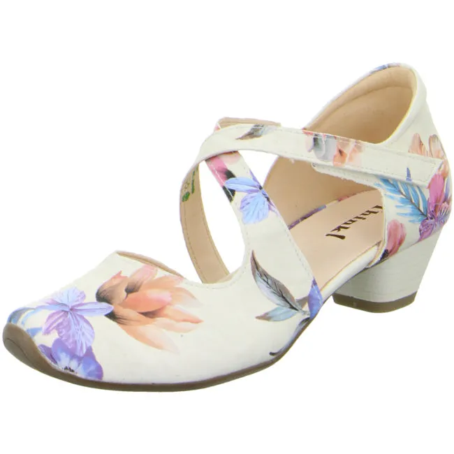 Think! Women's 3-000209-9000 Aida Court Shoes Savana Ivory Flowers