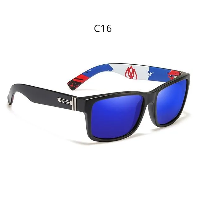 Unisex Baseball Driving Polarized Sports UV Protection Square Sunglasses