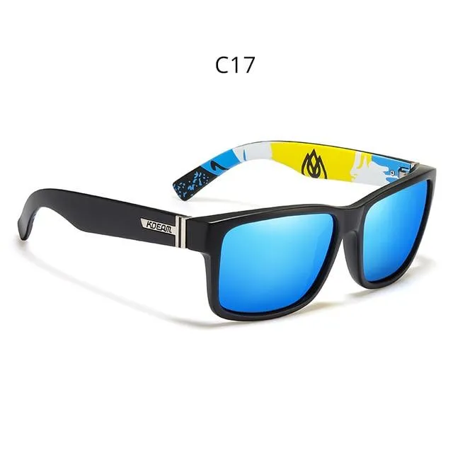 Unisex Baseball Driving Polarized Sports UV Protection Square Sunglasses