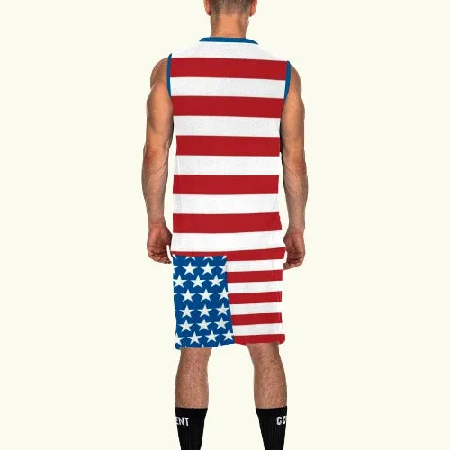 USA Flag Men's Basketball Tracksuit