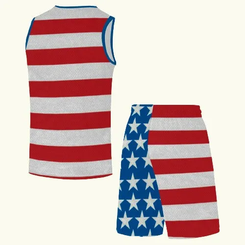 USA Flag Men's Basketball Tracksuit