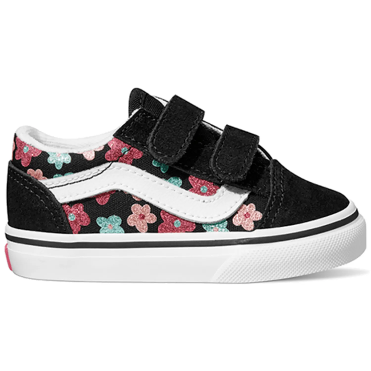 Vans Old Skool V Flower Shoe - Toddler