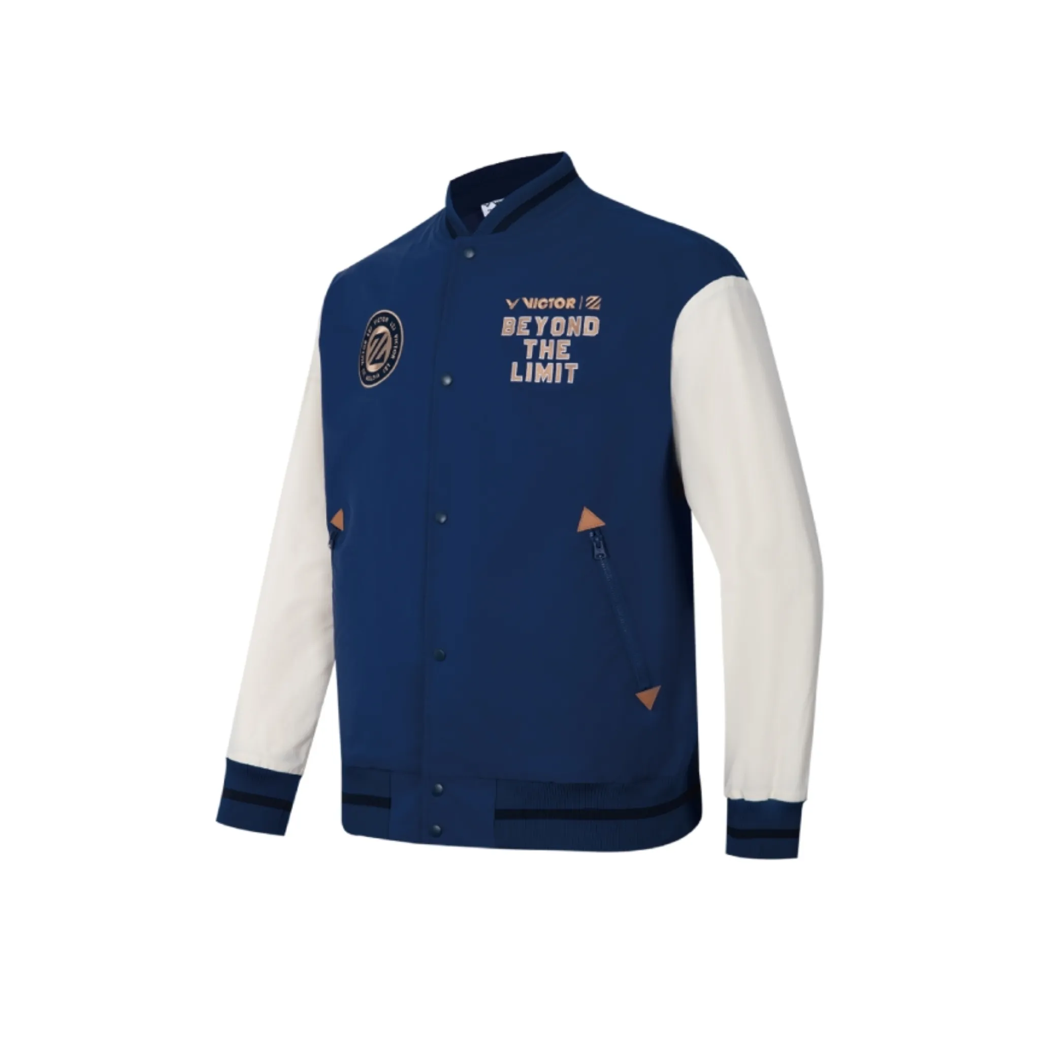 Victor X LZJ J-4508LZJ-B Unisex Varsity Jacket [Iron Blue]