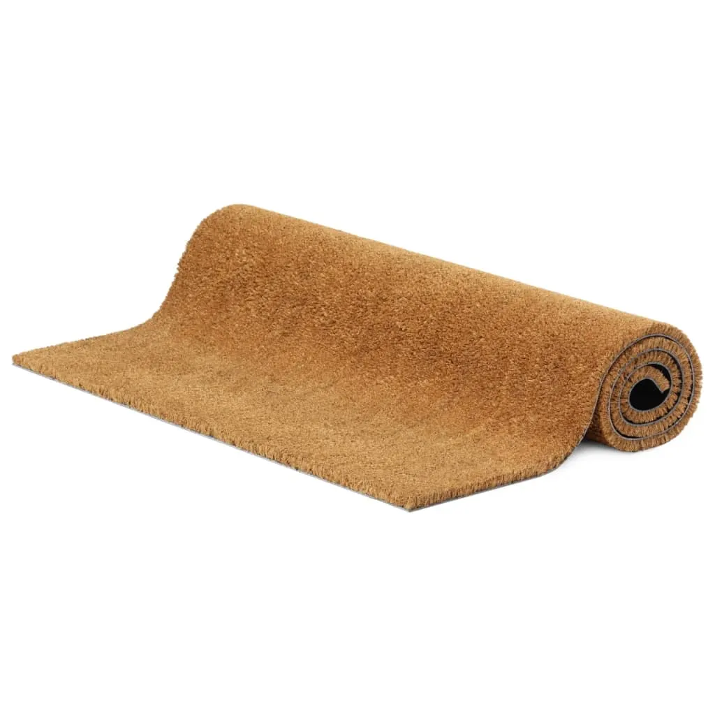 vidaXL Door Mat Natural 90x150 cm Tufted Coir