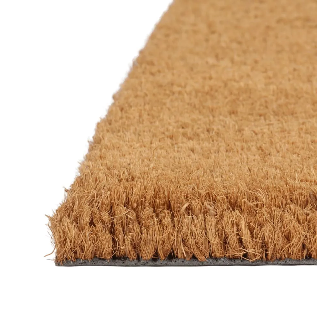 vidaXL Door Mat Natural 90x150 cm Tufted Coir