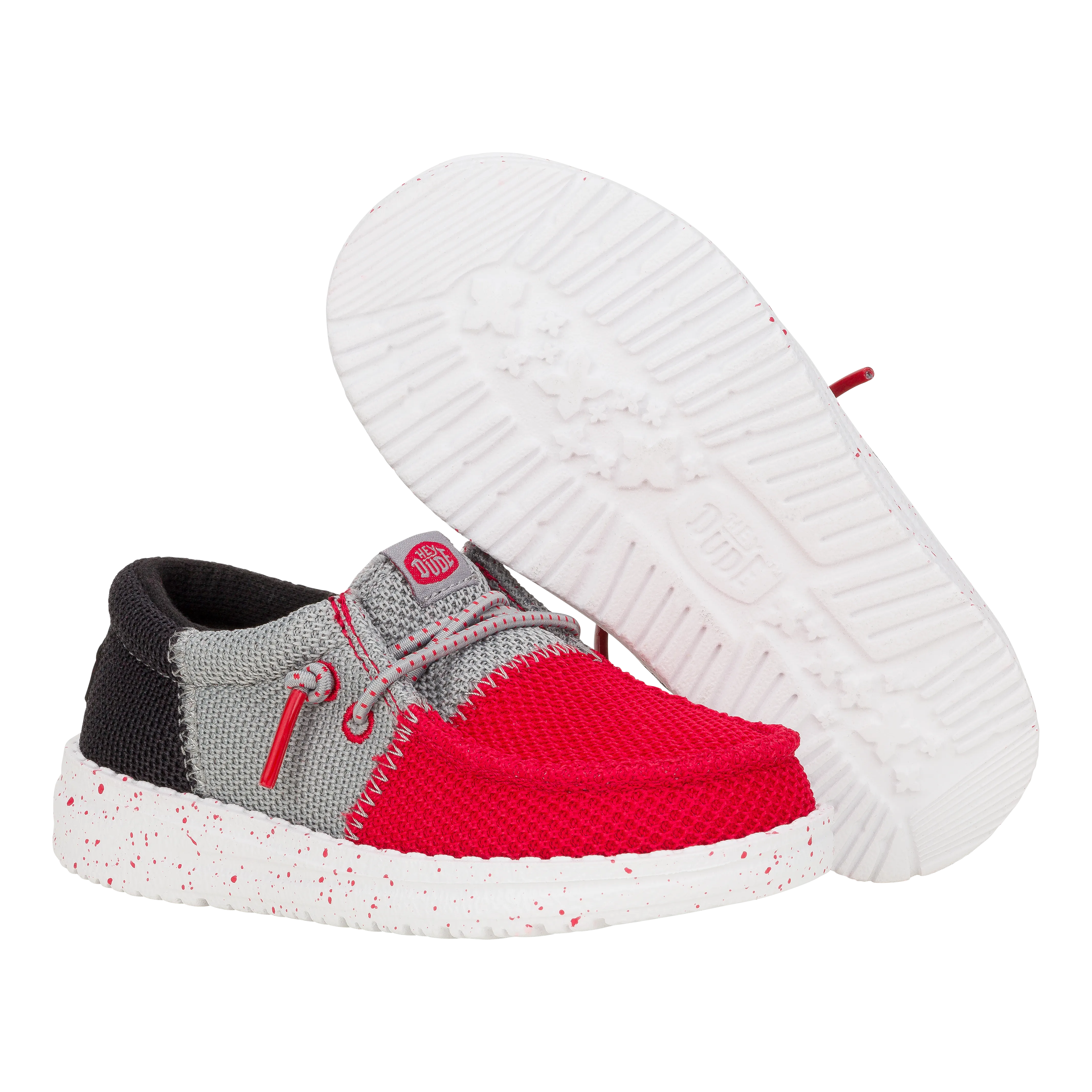 Wally Toddler Tri Varsity Mesh - Red/Grey