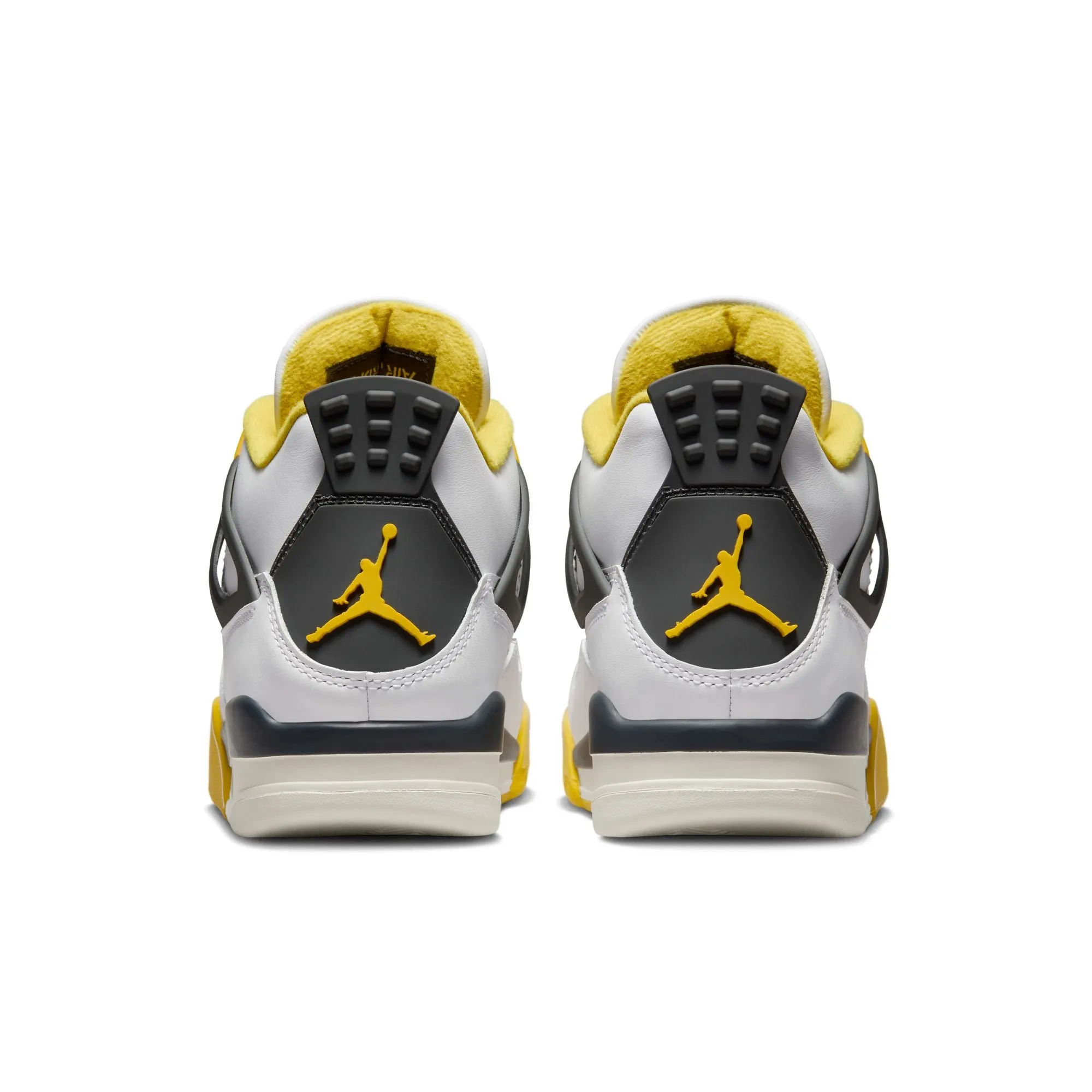 Women's Air Jordan 4 Retro - WHITE/COCONUT MILK-VIVID SULFUR