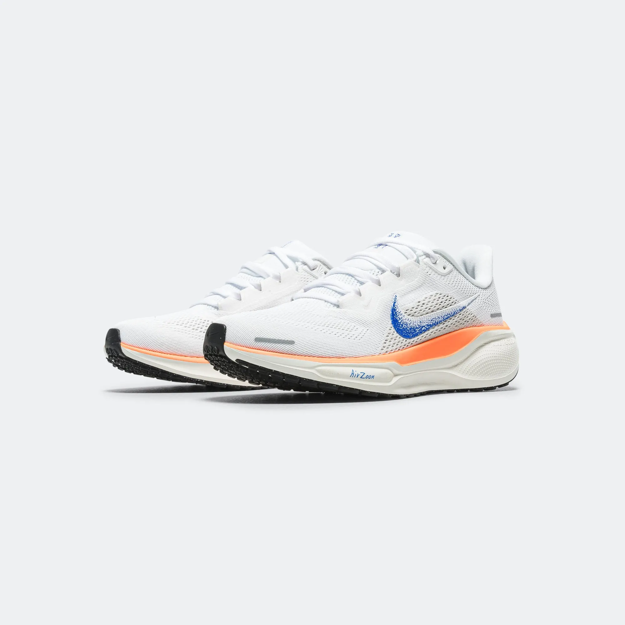 Womens Air Zoom Pegasus 41 'Blueprint' - White/Racer Blue-Total Orange