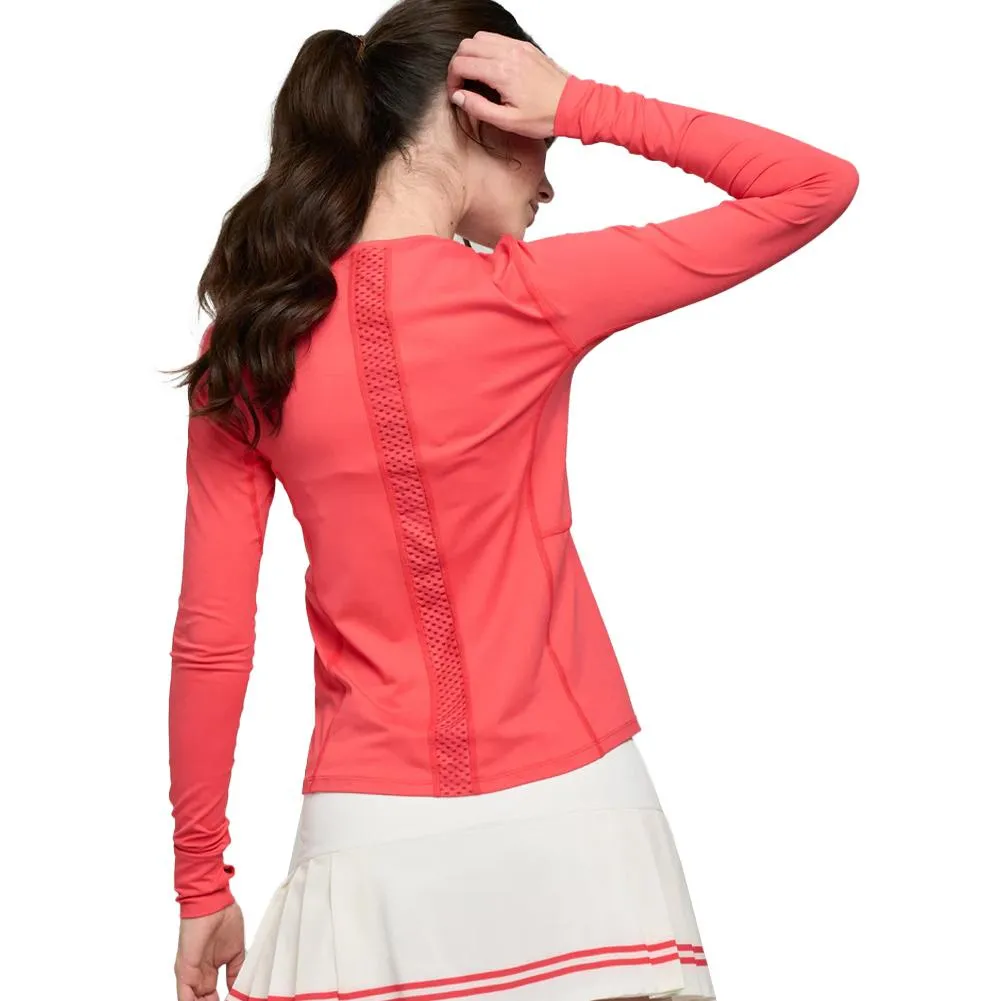 Women`s Elite Titan Long Sleeve Tennis Top Cayenne