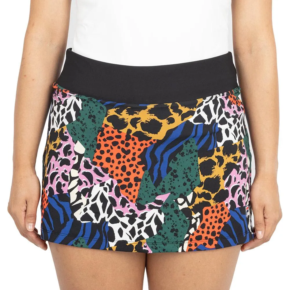 Womens Essentials A-Line Tennis Skort Safari and Black