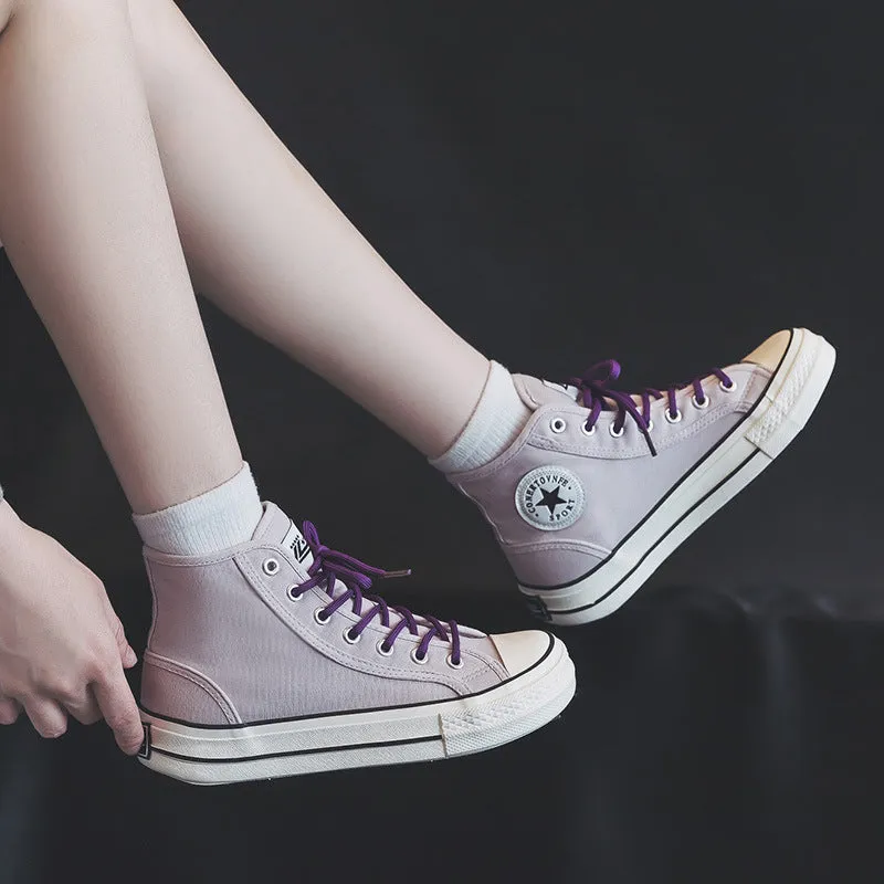 Women's For Summer Breathable Korean Style Skate Canvas Shoes