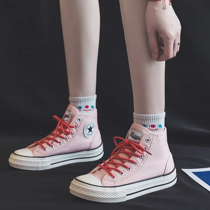 Women's For Summer Breathable Korean Style Skate Canvas Shoes