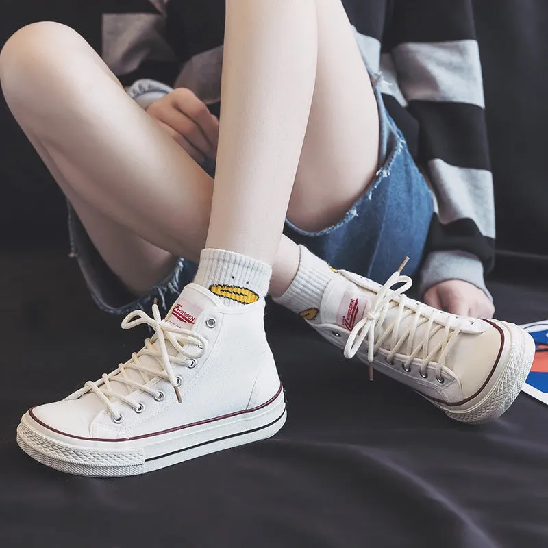 Women's For Summer Breathable Korean Style Skate Canvas Shoes