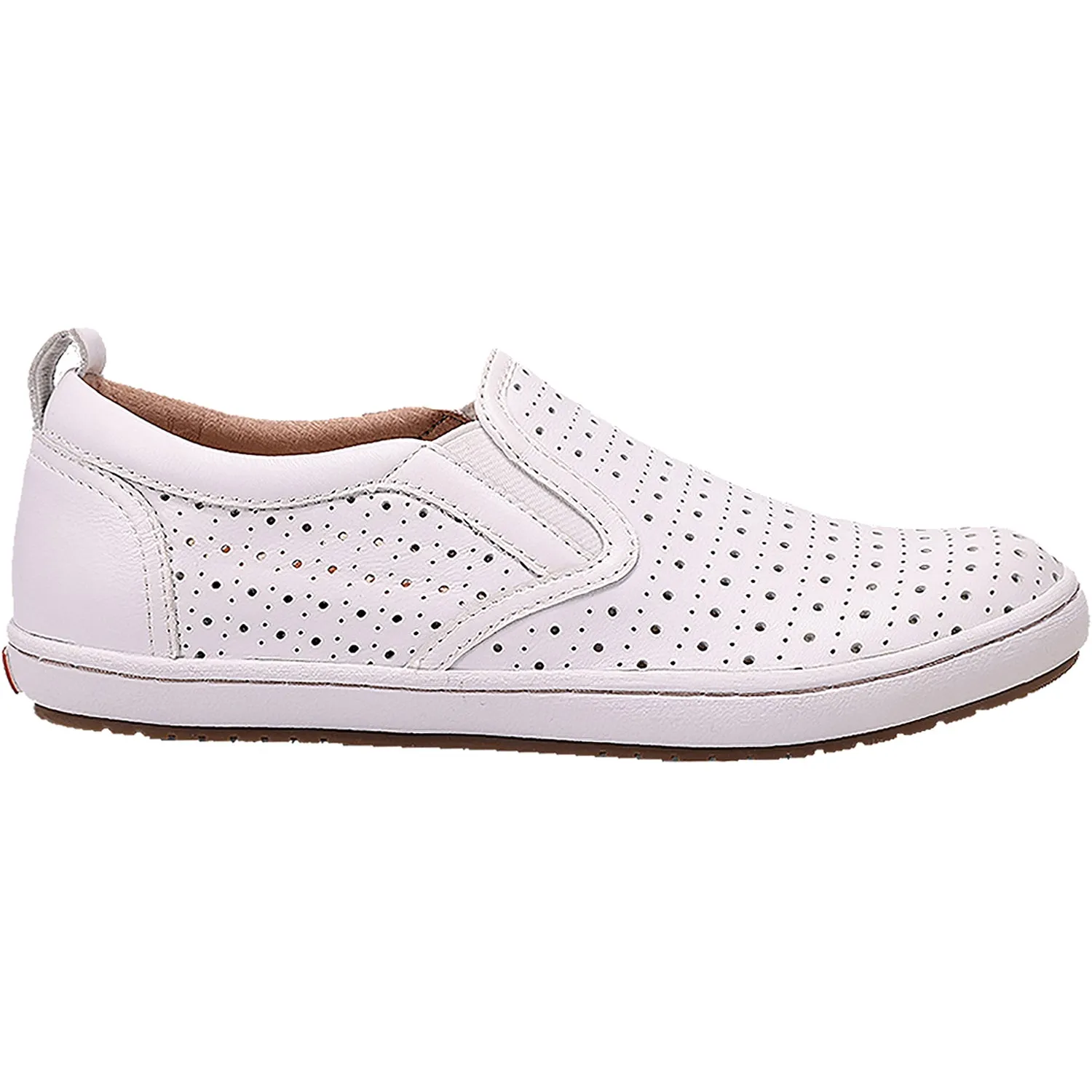 Women's Taos Court White Leather