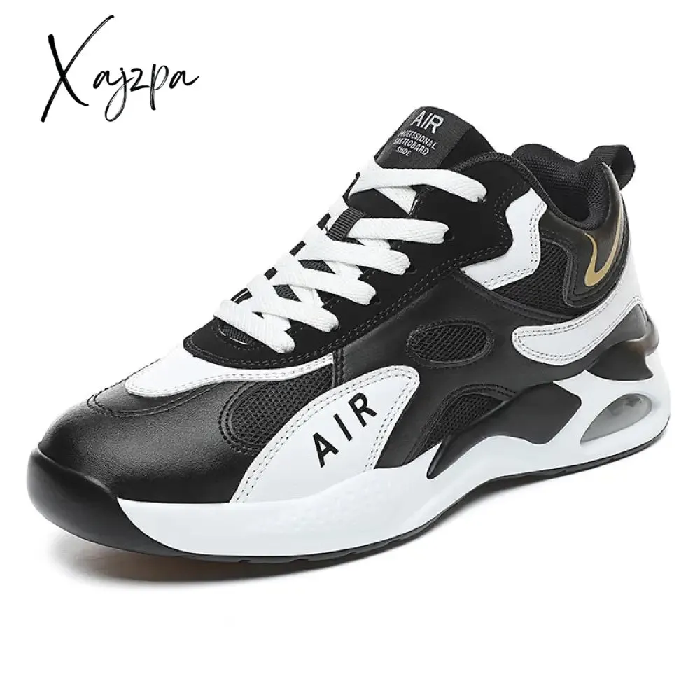 Xajzpa - New Men Outdoor Casual Sports Shoes for Male High Top Comfortable Basketball Shoe Breathable Running Sneaker