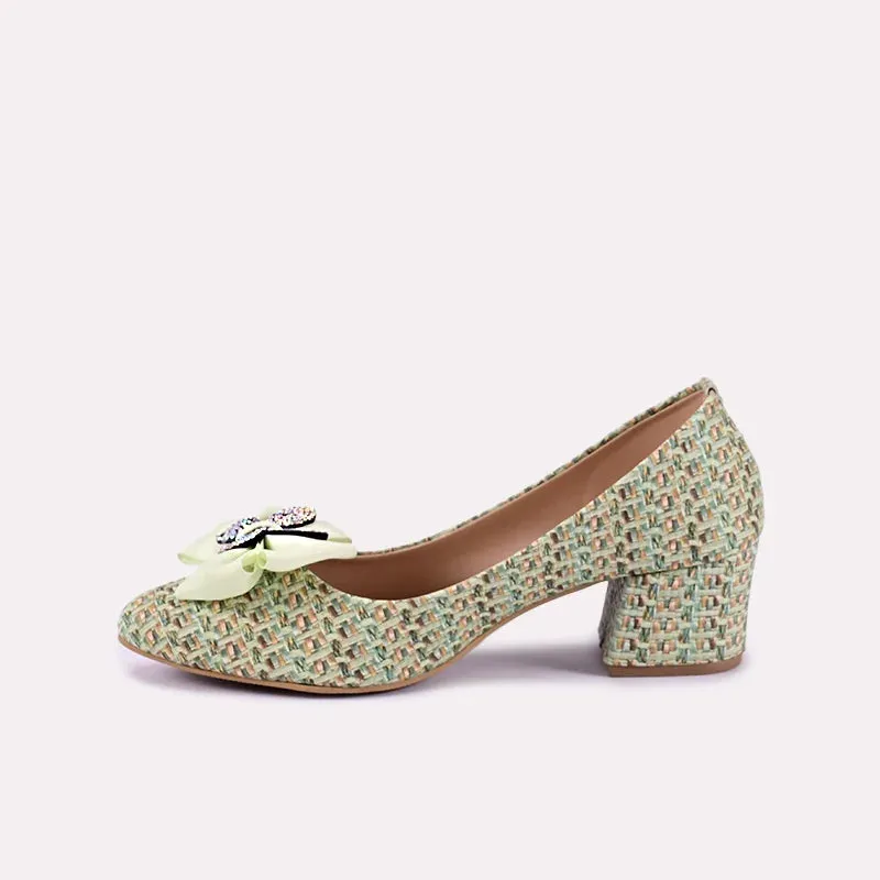 Zephyra Green Fancy Heel Pumps 0431121